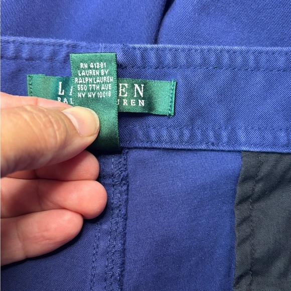 Lauren Ralph Lauren Trousers Navy Blue - Picture 6 of 6